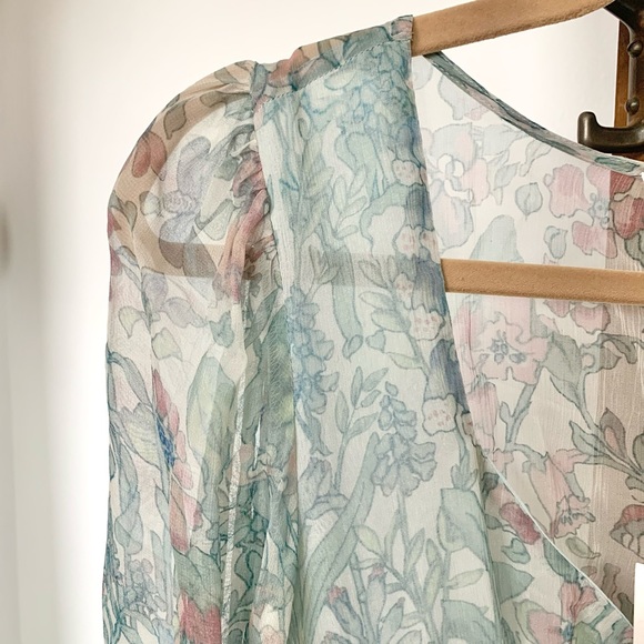 NWT LoveShackFancy Carrillo Asymetric Shirred Dress - Picture 6 of 16